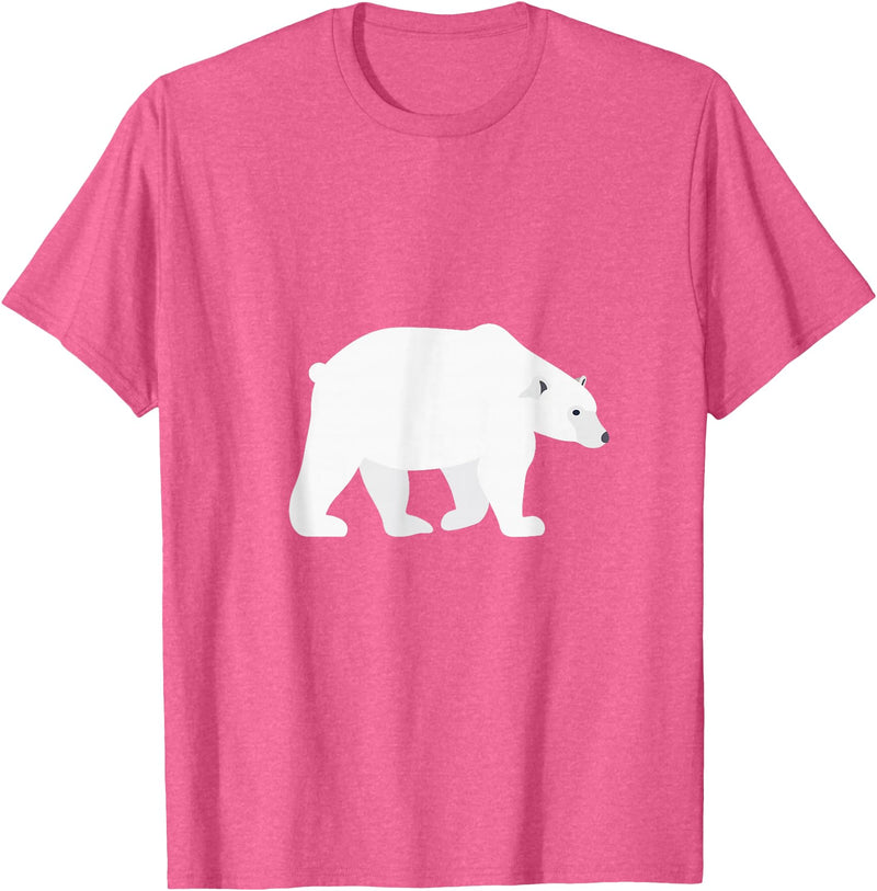 T-Shirts for Kids Cute Polar Bear Kids T-Shirt T-Shirt - Pink Heather