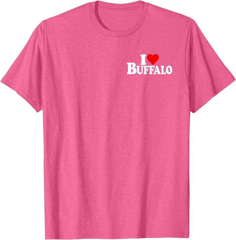 LOVE OF BUFFALO HEART CITY APPAREL I LOVE HEART BUFFALO NY T-Shirt - Pink Heather