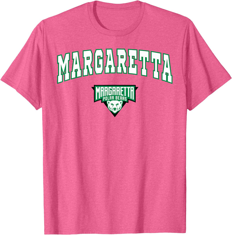 Official High School Fan Gear Margaretta High School Polar Bears T-Shirt C2 T-Shirt - Pink Heather