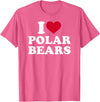 I love polar bears T-Shirt - Pink Heather