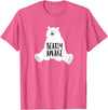 Polar Bear Tees and Cute Quotes Bearly Awake Polar Bear Tshirt Gift for Winter Bear Lover T-Shirt - Pink Heather