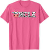 ETHRLO cow im one birthday decorations Shirts Uncle Cow Print Cowboy Animal Pattern Farmer Cow Uncle T-Shirt - Pink Heather