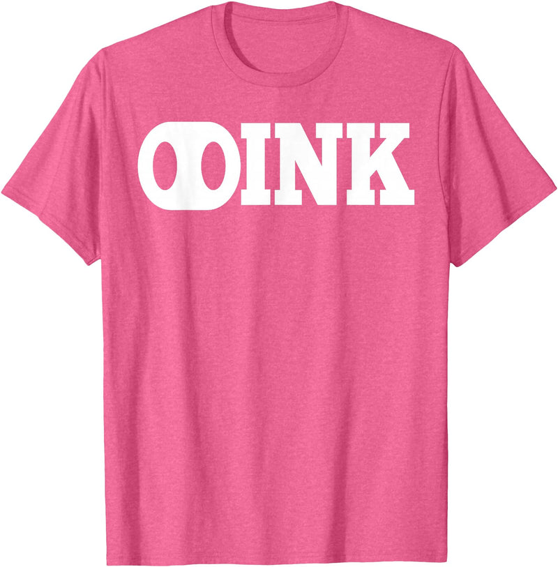 LGBT Pig Play Shirts AP OINK Gay Mens Pig Play Shirt T-Shirt - Pink Heather