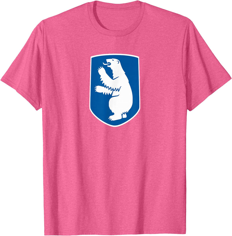Greenland Coat of Arms Shirts & Gifts Greenland National Symbol ~ Greenland Emblem T-Shirt - Pink Heather