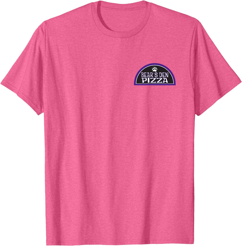 BDP Bears Den Pizza Employee Shirt T-Shirt - Pink Heather