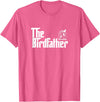 The Birdfather Bird Owner Dad Funny Gifts Funny Bird Owner Gift The Birdfather T-Shirt - Pink Heather