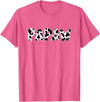 funny saying Gifts for Family Members and more Papaw Cow Print Cow Pattern T-Shirt - Pink Heather