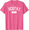Freedom 4 All Apparel Co. Subtle Resistance Uckfay Umptray Pig Latin 8647 Funny T-Shirt - Pink Heather
