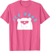 Global Warming Awareness Arctic Winter Ice Ice Bear with Sunglasses Polar Bear Plunge T-Shirt - Pink Heather