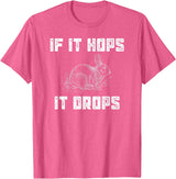 Funny Rabbit Hunting - Great Sarcastic Hunter Gift T-Shirt in Pink Heather