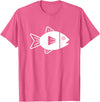 Fish gifts Fish icon T-Shirt - Pink Heather
