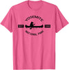 California Bear Tees California Yosemite Bear Canoe Silhouette National Parks T-Shirt - Pink Heather