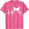 Hundekarelische Bärn-Liebhaber-Geschenke Karelian Bear Heartbeat Dog Mum Dad Pet Gift T-Shirt - Pink Heather