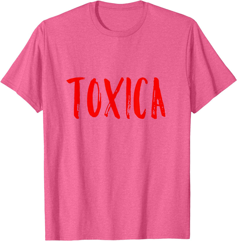 The Spanish Cow Toxica Funny Spanish Toxic Mexican T-Shirt - Pink Heather