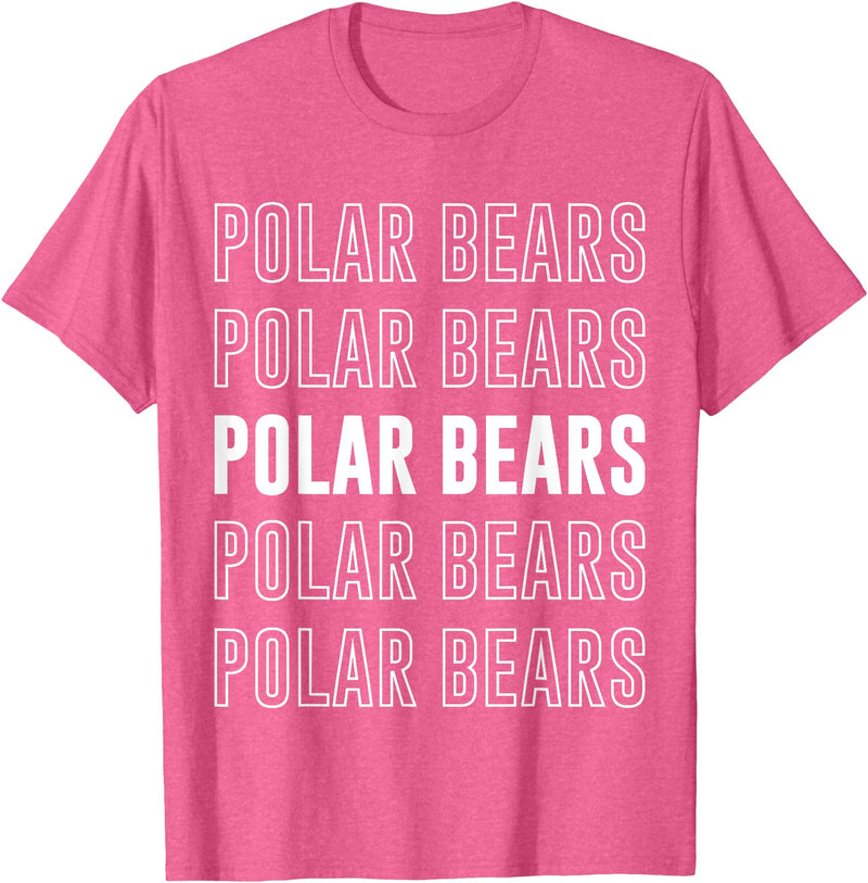 Polar Bears Apparel Polar Bears T-Shirt - Pink Heather