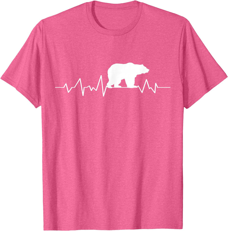 bear heartbeat t shirt Bear Heartbeat T-Shirt T-Shirt - Pink Heather