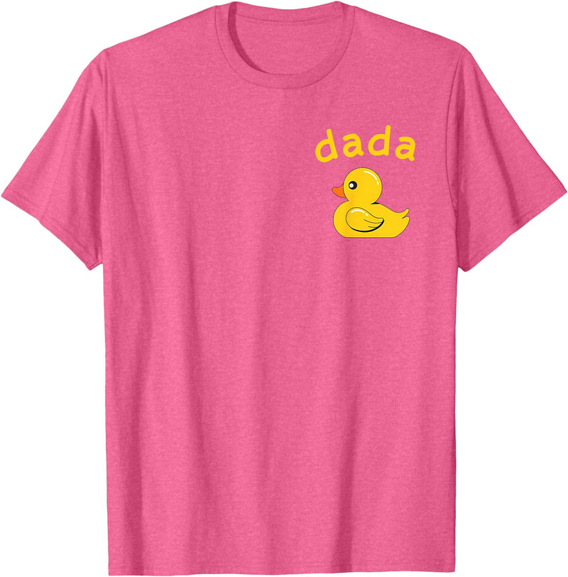 Dada Duck Birthday Rubber Duck Boy Girl Kids Family Matching T-Shirt - Pink Heather