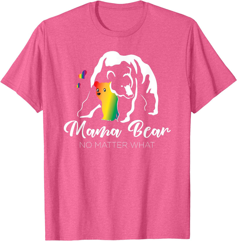 LGBT Mama Bear Gay Pride Equal Rights SpecialTee Rainbow Equal Rights Mom LGBT Mama Bear Gay Pride T-Shirt - Pink Heather