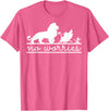 Disney Lion King No Worries Silhouette Trio T-Shirt - Pink Heather