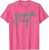 Cow Dad Apparel Daddy Cow for Dad's Who Lover Cows T-Shirt - Pink Heather
