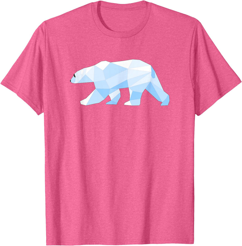 MKaur Cool Polar Bear Pattern Gift for Zoo Animal Lovers T-Shirt - Pink Heather