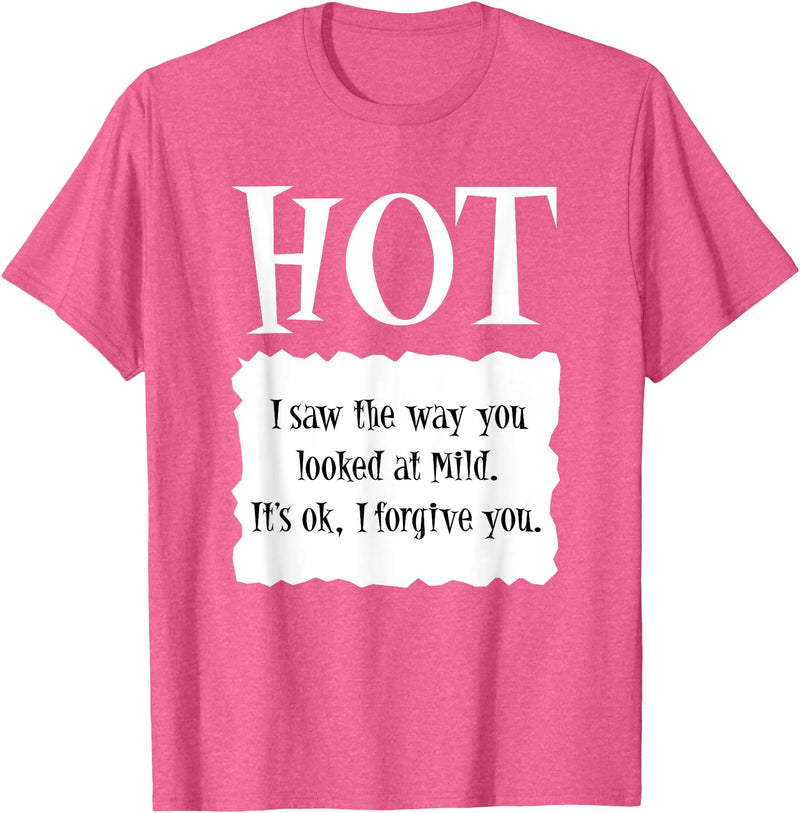 Halloween Hot Packet Matching Costume Shirt by T&T HOT - Hot Packet Halloween Taco Costume T-Shirt - Pink Heather
