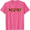 Giraffe Mom Apparel Giraffe Print Pattern for Giraffe Mom T-Shirt - Pink Heather