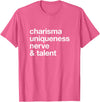 Bear-ly Gay Tees Funny Charisma Uniqueness Nerve Talent Gay Clothing T-Shirt - Pink Heather