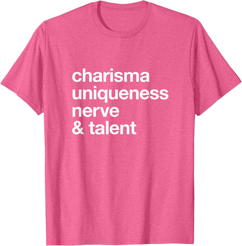 Bear-ly Gay Tees Funny Charisma Uniqueness Nerve Talent Gay Clothing T-Shirt - Pink Heather