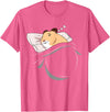 Hamster Sleeping Hammy Pajamas Nap PJs Outfit Gift Hamster T-Shirt - Pink Heather