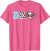 Cow Farm Themed Birthday Party Bro Cow Theme Birthday Party Brother Matching Family T-Shirt - Pink Heather
