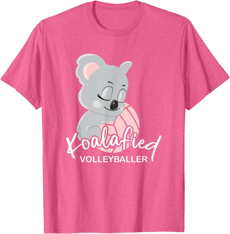 FIDORATIS koalafiziert Koala Bär Shirts Geschenke Koalafied Women's Volleyballer I Volleyball Beach Volleyball T-Shirt - Pink Heather
