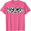 Family Matching Gifts Cow Mimi Cow Print Cow Pattern Mother's Day T-Shirt - Pink Heather