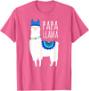 Mama Llama Lover Gifts by Memme Papa Llama T-Shirts for Men T-Shirt - Pink Heather