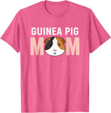 Cavy Mom Designs FarmAnimal Guinea Pig Mom Cavy Owner Mom Design T-Shirt - Pink Heather