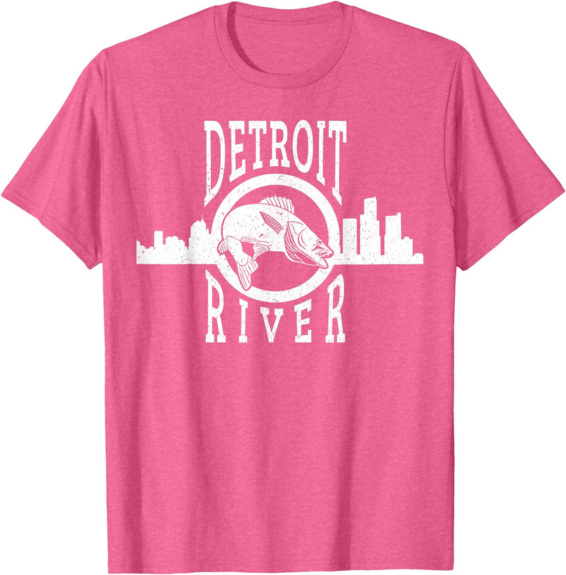 Eternal Angler Detroit River Walleye Fishing T Shirt for Men Women T-Shirt - Pink Heather