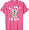 Mothers Day Stuff for Mom from Daughter or Son Koalafied Grandma Koala Bear Sunflower Floral Mothers Day T-Shirt - Pink Heather