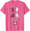 Adorable Panda Shirts Funny Panda T-Shirt Panda Fusion Gift Shirt Cute Polar Bear T-Shirt - Pink Heather