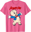 Looney Tunes Porky Pig Vintage Portrait T-Shirt - Pink Heather