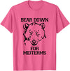 Bee Kind Tees Funny College Tests - Bear Down For Midterms T-Shirt - Pink Heather