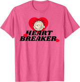 Peanuts Pig Pen Heartbreaker T-Shirt - Pink Heather