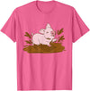 Pigs Mud Pig Playing in the Mud T-Shirt - Pink Heather
