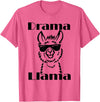 Funny No Drama Llama Sassy Princess Girls Gift Cute Llama Drama Queen Ladies Mom Diva Attitude Llamas Gift T-Shirt - Pink Heather
