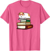 Kids Wheek Cavy Mom Gift T Shirts & Hoodies Cute Reading Books Merch Girls & Boys Guinea Pig Lover T-Shirt - Pink Heather