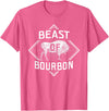 Bison Lover Shirts Beast Of Bourbon - American Bison Buffalo Lover Wildlife T-Shirt - Pink Heather