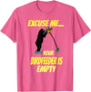 Excuse me your bird feeder is empty apparel Excuse Me Your Bird Feeder Is Empty Graphic Bear T-Shirt T-Shirt - Pink Heather