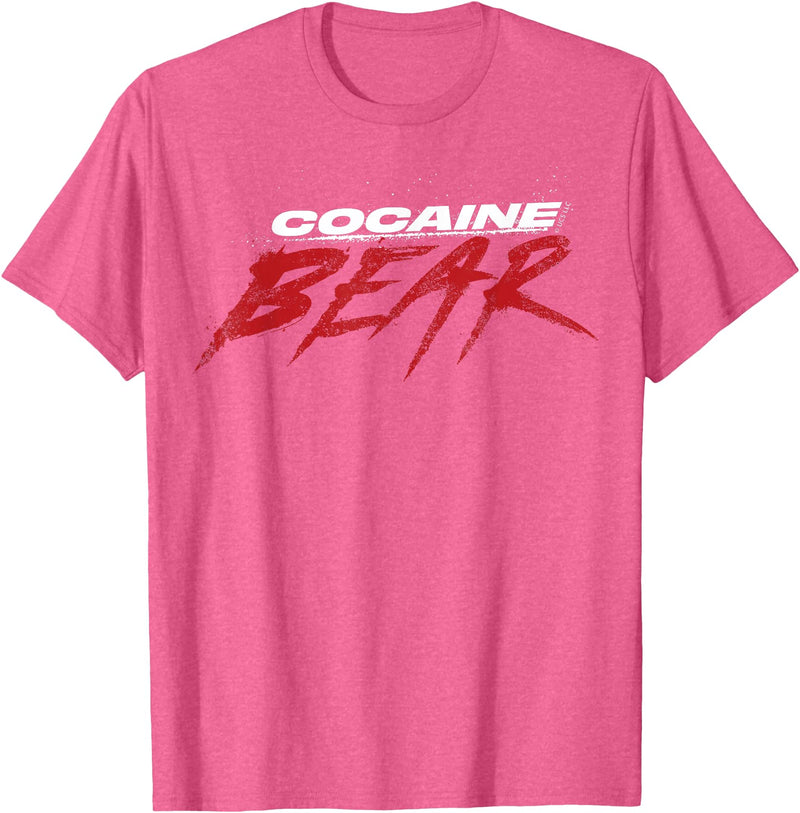 Cocaine Bear Logo T-Shirt - Pink Heather