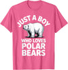 Polar Bear Gift Polar Bear Accessories & Stuff Cute Polar Bear Art for Boys Kids Men Arctic Polar Bear T-Shirt - Pink Heather