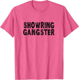 Passion8 Gear Show Pig Show Steer Gangster T-Shirt - Pink Heather