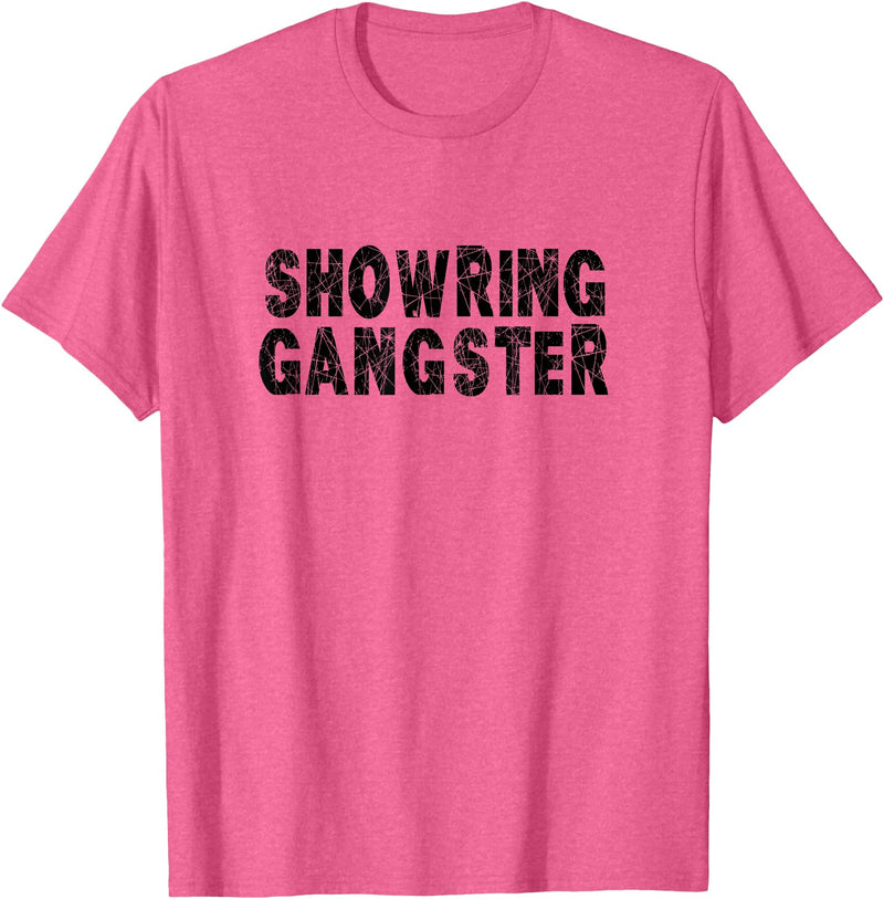 Passion8 Gear Show Pig Show Steer Gangster T-Shirt - Pink Heather